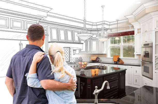 Custom kitchen cabinets installed in a Kirkland home